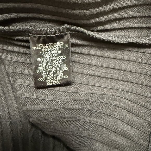 SANCTUARY BLACK DRESS RIBBED STRETCH BODYCON MINI SIZE XL MINIMALIST NEW $79 - Picture 4 of 6